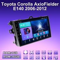2 DIN Android Carplay Car Radio For Toyota Corolla Axio Fielder E140 2006-2012 Multimedia Player Head Unit Stereo GPS Navigation BT WIFI 2+32GB 1+16GB blue