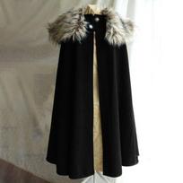 Vyriškas tamplierių riterio Cosplay kostiumas, apsiaustas Viduramžių vikingų pelerinos XXXL juoda