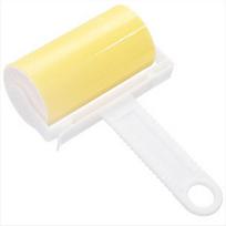 Charm Washable Lint Sticky Picker Pet Hair Remover Clothes Fluff Clothes Dust Remover Roller Cleaner Sticking Device Reusable geltona