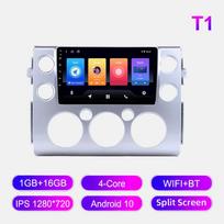 Car Radio Android Auto Carplay For Toyota FJ Cruiser 2007-2013 Multimedia Player Head Unit Stereo GPS Navigation BT WIFI 2+32GB 1+16GB gray