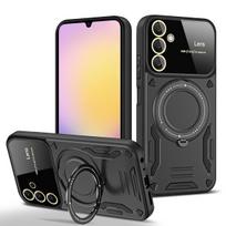 For Samsung Galaxy A25 5G Case Stand Holder Magnet Magsafe Wireless Charge Shockproof Armor Cases For Galaxy A25 A 25 Global Samsung A25 5G juoda