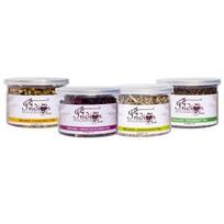 The Indian Chai - Combo, Chamomile Tea, Hibiscus Tea, Lemongrass Tea and Spearmint Tea, 25g each, (4 x 25g), Total 100g white