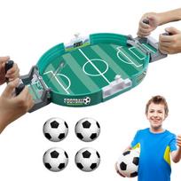 Interaktyvus stalo futbolo stalo mačas - Edukaciniai žaislai vaikams su 4 kamuoliukais Kalėdų Helovino Padėkos dienos dovana, žaidimų dovana žalia