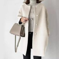 Women Autumn Ultra Soft Knit Jacket Slimming Design Sensibility Niche Loose-fit Type Jacket For Women XS balta