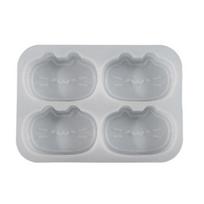 Cats Cheese Decompression Toy Molds Animal Stress Relief Toy Resin Molds Squeezing Stretch Toy Silicone Molds for Kids gray