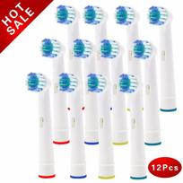 12 × Keičiamos šepetėlio galvutės, skirtos Oral-B elektriniam dantų šepetėliui Fit Advance Power/Pro Health/Triumph/3D Excel/Vitality Precision 12pcs