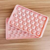 33 Ice Boll Hockey PP Forma Šaldytas Viskio Kamuolys Popsicle Ledo kubelių Padėklo Dėžė Ledinukai Dovanų gamyba Virtuvės įrankiai Priedai 1pcs rožinė