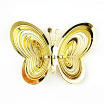 3D drugelis paukščių atbaidiklis, vėjo varpeliai, kabantys papuošimai, šviesą atspindintis gąsdinimo kabantis ornamentas lauko sodo dekoras Butterfly auksas
