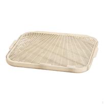 Cat Litter Mat Trapping Double Layer Kitty Pad Portable Kitten Box without feet beige