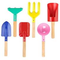 Kids Gardening Tools Labor-saving Gardening Round Edge Fork Rake Kids Gardening Tools Gardening Supplies 6pcs