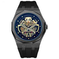 Visiškai automatinis mechaninis laikrodis Juodasis Samurajus Baltasis Samurajus Galingas Švytintis Vandeniui atsparus Laikrodis gray
