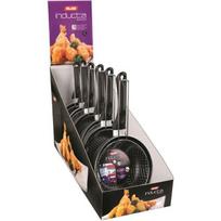 Poêle à frire avec panier Inducta - IBILI - 18 cm - Aluminium - Antiadhésif - Compatible avec l’induction juoda