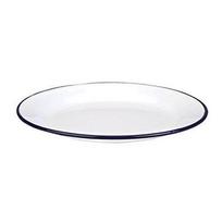 Ibili 901122 - ASSIETTE - Assiette Plate Acier Blanc 22 cm