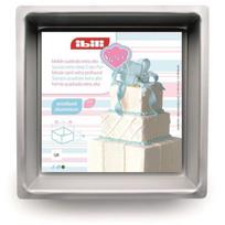 Moule Carré - Ibili - 815230 - Aluminium Anodisé - 30 x 30 x 10 cm - 9,3 L