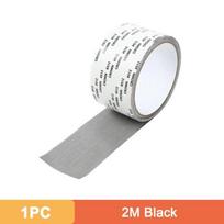 Ruban de réparation de moustiquaire auto-adhésif pour fenêtre,joint de ruban en treillis métallique- 1PC Black 5X200cm