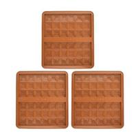 1/2/3 vnt Deep Dubajaus šokolado formelės, didelės įdaryti silikoninės šokolado formos, skirtos saldainių batonėliui 3pcs