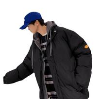Padded-on Men's Winter Korean Version Trendy Hong Kong Style Padded Jacket Thickened Couple Padded-on Padded Clothes Fake Two-piece Casual Coat Men M juoda