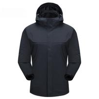 Winter Couple 3-in-1 Shaker Solid Color Full Heat Sealed Pressed Glue Jacket Sports Outdoor Jacket Printable Embroidery XXXXL beige