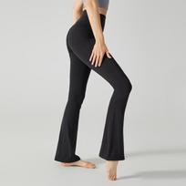 Women's Micro Flare Yoga Pants High Waisted Hip Lifting Outer Wear Pilates Professional Fitness Pants Skinny Sweatpants S juoda