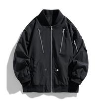 Men's new spring and autumn couple baseball uniform jacket men's casual breathable American fashion brand outdoor work jacket men 4XL white