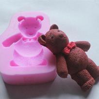 3D silikoninio fondant forminio pyrago dekoravimo šokolado Sugarcraft kepimo formų įrankis rožinė