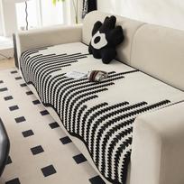 Chenille Sofa Cushion All-season Universal Scandinavian Style Non-slip Sofa Cover 90*70 gray
