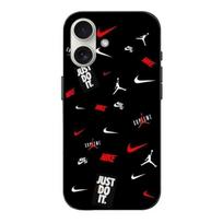 Iphone 16 Plus Case - Nike Jordan - White Red - Flexible - Sporty - Synthetic balta