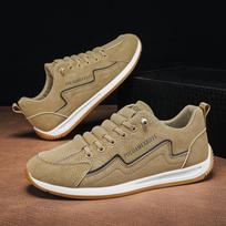 Fashion Men's Shoes Autumn 2024 New Breathable Odor Proof Casual Skateboard Shoes Men's Soft Soled Running Sports Forrest Gump Shoes 39 chaki
