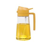 2 viename 500 ml plastikinis purškiamas aliejaus purkštuvas buteliukas purškiamas aliejaus dozatorius aliejaus indelis Cruet BBQ virtuvės kepimo skrudinimo pikniko virtuvės įrankis beige