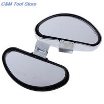 1pc Adjustable Blind Spot Mirror Convex Mirrors Parking Clear Zone Wide Angle Reversing Glass Rear View Mirror 10.5*5.5cm juoda