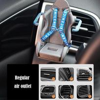 Car Storage Rack Phone Holder New Car Navigation Rack Seat Shape Decorative Ornaments Storage Supplies Gift for Friends Mobile gray