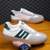 Madingi sportbačiai Vyriški batai Plokščiapadžiai Su raišteliais Įsispiriami Zapatos Madingi Apvalus priekis Guminis padas Batai 44 45 46 47 48 Dideli dydžiai Vasara Ruduo 39 žalia