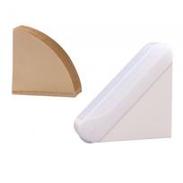 Coffee Papers Storage Hold 80 Filters Household Coffee Filter Paper Dispenser white