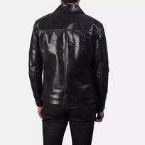 Black Biker Jacket Elegant NEW Men's Handmade Real Lambskin Leather 100% Genuine XS juoda