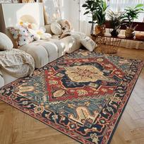 Retro Large Area Carpet Living Room Luxury Carpets Home Decoration Aesthetic Table Stain-resistant Non-slip Machine Washable Rug 40X60cm-16x24in