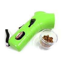 Dog Snack Catapult Launcher Dog Cat Treat Launcher Snack Food Feeder Catapult Pet Interactive Training Toys Outdoor Beach Toys žalia