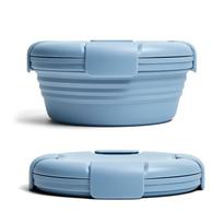 Silicone Folding Bento Box Portable Lunchbox for Food Dinnerware Food Container Bowl Tableware Outdoor Camping Picnic Lunch Box pilka
