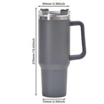 40 oz Tumbler with Handle and Straw,with Lid,Made of 304 Stainless Steel,Sport Mug Travel Outdoor,Gifts for Women & Men 1200ML
