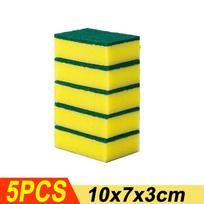 100/5pcs Kitchen Dishwashing Sponge Cleaning Rub Pot Rust Stains Removing Tableware Brush Scrub Sponges Scouring Pad Wholesale As shown picture