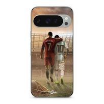 Case for Google Pixel 9 Pro CRISTIANO RONALDO MESSI GOAT juoda