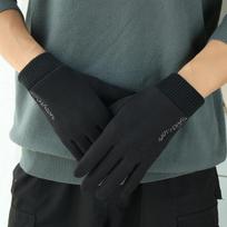 Winter German Velvet Gloves Warm Finger Gloves Fashionable and Trendy Skiing Touch Screen Women's Gloves men juoda