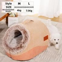 New Deep Sleep Comfort in Winter Cat Bed Iittle Mat Basket Small Dog House Products Pets Tent Cozy Cave Nest Indoor/ pet bed M