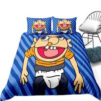 Game King Miss Mr Duvet Cover Set King Queen Double Full Twin Single Size Bed Linen Set EU single(135x200cm)