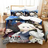 Anime Fena Pirate Princess Bedding Set Duvet Cover Bed Set Quilt Cover Pillowcase Comforter king Queen Size Boys Adult Bedding 70x133cm 2pcs