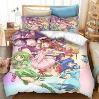 3D Printing Anime Tokyo Mew Mew 3D Print Bedding Set Duvet Covers Pillowcases Comforter Bedding Sets Bedclothes Bed 70x133cm 2pcs