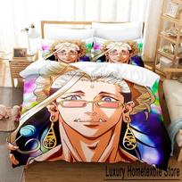 Record of Ragnarok Bedding Set Single Twin Full Queen King Size Bed Set Adult Kid Bedroom Duvetcover Sets 3D Anime Bed Sheet Set 70x133cm 2pcs beige