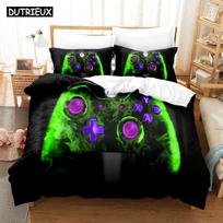 3D Gane Controller Bedding Sets Duvet Cover Set with Pillowcase Twin Full Queen King Bedclothes Bed Linen EU single(135x200cm)