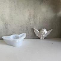 3D angelų papuošalų silikoninė forma „pasidaryk pats“ rankų darbo sparnai „Angel“ cemento tinkas, epoksidinės dervos sienų dekoravimo pakabuko forma gray