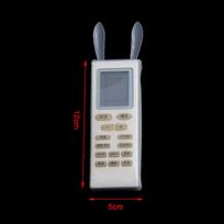 Transparent Noctilucent Remote Control Cover For TV Air Conditioner Rabbit Ear Remote Dustproof Protective Case Sheath Sleeve gray
