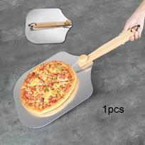 Pizza Oven Accessory, Spade, Professional Aluminum Wooden Handle Peel Paddle for gray